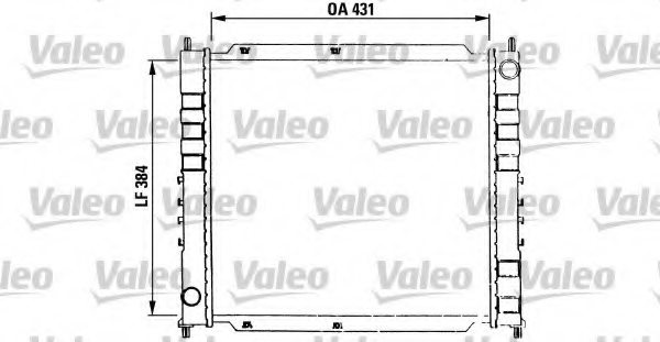 VALEO 730564 Radiator, engine cooling